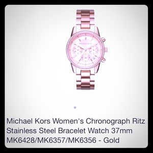 Mk rose gold watch brand new